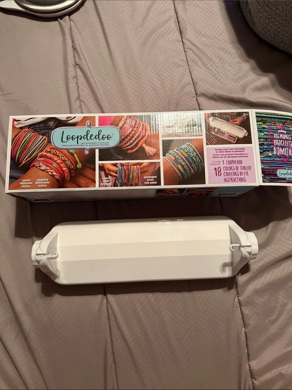 Loopdedoo Friendship Bracelet Maker Loom Thread Kit DIY Jewelry Making Set